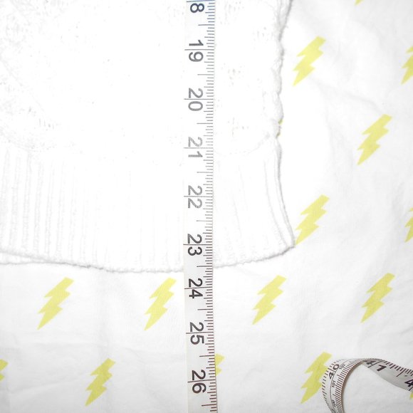 Calvin Klein Jeans White 100% Cotton Top 3/4 Sleeve Small CK - Picture 8 of 9